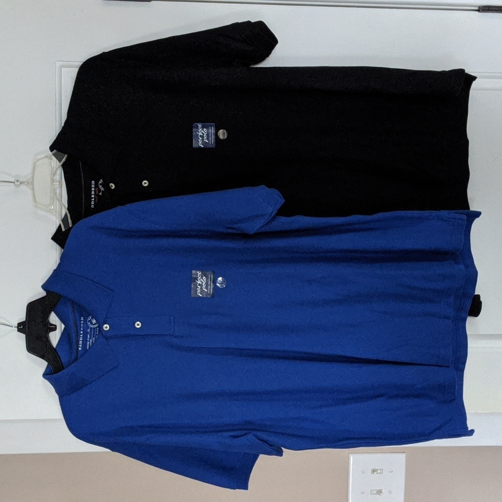 2 Men's XL Saddlebred Polos Shirts (NWT)